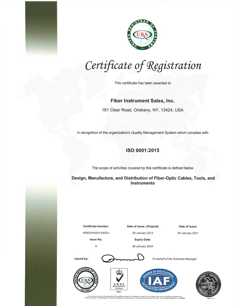 Our ISO Certification